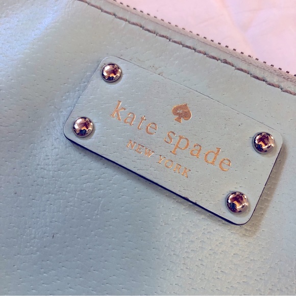 KATE SPADE Robins Egg Blue Leather Shoulder Bag - Picture 3 of 13